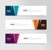 vektor abstrakt banner design webbmall