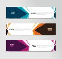 Vektor abstrakte Banner-Design-Web-Vorlage