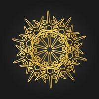 Luxus-Gold-Mandala-Vektor-Design vektor