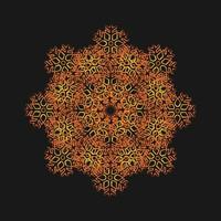 luxuriöses goldenes Mandala-Vektordesign vektor