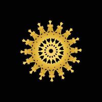 Luxus-Gold-Mandala-Vektor-Design vektor