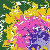 psychedelisch abstrakt Hintergrund, gemischt Acryl Farbe Marmor Textur, bunt wirbelt, Vektor Muster