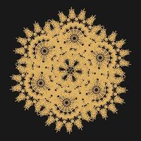 luxuriöses goldenes Mandala-Vektordesign vektor