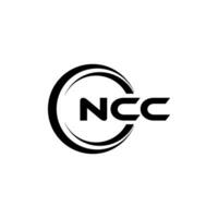 ncc Logo Design, Inspiration zum ein einzigartig Identität. modern Eleganz und kreativ Design. Wasserzeichen Ihre Erfolg mit das auffällig diese Logo. vektor