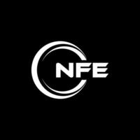 nfe logotyp design, inspiration för en unik identitet. modern elegans och kreativ design. vattenmärke din Framgång med de slående detta logotyp. vektor