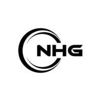 nhg logotyp design, inspiration för en unik identitet. modern elegans och kreativ design. vattenmärke din Framgång med de slående detta logotyp. vektor