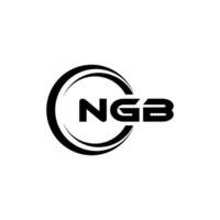 ngb Logo Design, Inspiration zum ein einzigartig Identität. modern Eleganz und kreativ Design. Wasserzeichen Ihre Erfolg mit das auffällig diese Logo. vektor