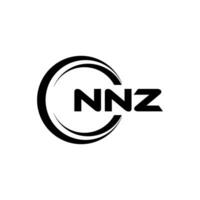 nnz logotyp design, inspiration för en unik identitet. modern elegans och kreativ design. vattenmärke din Framgång med de slående detta logotyp. vektor