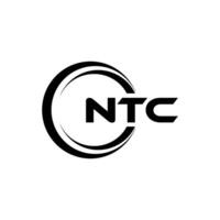 ntc Logo Design, Inspiration zum ein einzigartig Identität. modern Eleganz und kreativ Design. Wasserzeichen Ihre Erfolg mit das auffällig diese Logo. vektor