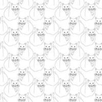 nahtlos Katze Muster. komisch Katze Hintergrund vektor