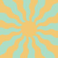 Frühling Sonne Pastell- Farben, wellig Strahlen Sonne, Hintergrund Symbol Frühling vektor