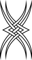tätowieren Logo sich überschneiden Streifen Drachen Krallen Lager Illustration vektor