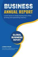 Vektor Geschäft korporativ jährlich Bericht Flyer Design Vorlage