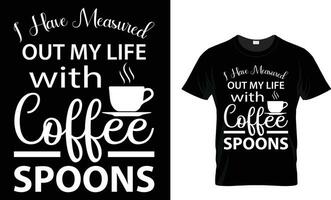 Kaffee Beschriftung Vektor Illustration, komisch Phrase mit Typografie zum T-Shirt, Poster, Aufkleber, Karte und Becher.