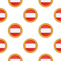 Muster Plätzchen mit Flagge Land Lettland im lecker Keks vektor
