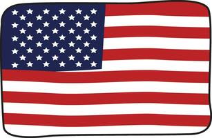 USA flagga logotyp vektor