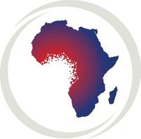 Afrika Karte Logo vektor