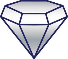 diamant ikon översikt vektor