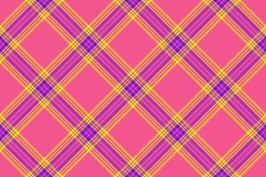 prüfen Stoff Muster von Tartan Plaid nahtlos mit ein Textur Textil- Vektor Hintergrund.