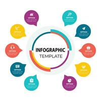 Design der Infografik-Vorlage vektor