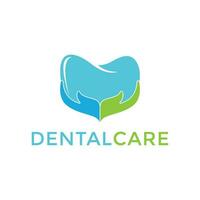 modern Dental Pflege Logo Design vektor