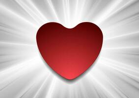 grau Balken st Valentinsgrüße Tag Hintergrund mit rot Herz vektor