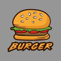 Vektor Logo zum Burger Essen Restaurant.