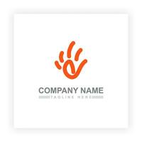 Orange Fußabdrücke und G Brief Logo Design auf Weiß Hintergrund geeignet zum Ihre Geschäft Logo braucht. Vektor