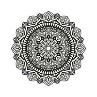 dekorativ Mandala und Muster zum mehndi, Hochzeit, Tätowierung, Islam, indisch, Arabisch. Gliederung Mandalas Färbung Buch Buchseite. vektor