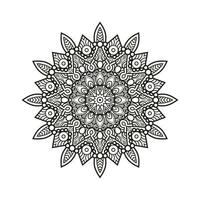 dekorativ Mandala und Muster zum mehndi, Hochzeit, Tätowierung, Islam, indisch, Arabisch. Gliederung Mandalas Färbung Buch Buchseite. vektor