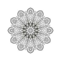 dekorativ Mandala und Muster zum mehndi, Hochzeit, Tätowierung, Islam, indisch, Arabisch. Gliederung Mandalas Färbung Buch Buchseite. vektor