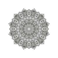 dekorativ Mandala und Muster zum mehndi, Hochzeit, Tätowierung, Islam, indisch, Arabisch. Gliederung Mandalas Färbung Buch Buchseite. vektor