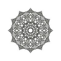 dekorativ Mandala und Muster zum mehndi, Hochzeit, Tätowierung, Islam, indisch, Arabisch. Gliederung Mandalas Färbung Buch Buchseite. vektor