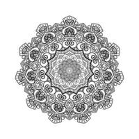 dekorativ Mandala und Muster zum mehndi, Hochzeit, Tätowierung, Islam, indisch, Arabisch. Gliederung Mandalas Färbung Buch Buchseite. vektor