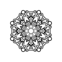 dekorativ Mandala und Muster zum mehndi, Hochzeit, Tätowierung, Islam, indisch, Arabisch. Gliederung Mandalas Färbung Buch Buchseite. vektor