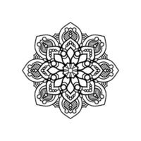 dekorativ Mandala und Muster zum mehndi, Hochzeit, Tätowierung, Islam, indisch, Arabisch. Gliederung Mandalas Färbung Buch Buchseite. vektor