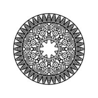 dekorativ Mandala und Muster zum mehndi, Hochzeit, Tätowierung, Islam, indisch, Arabisch. Gliederung Mandalas Färbung Buch Buchseite. vektor