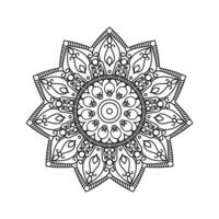 dekorativ Mandala und Muster zum mehndi, Hochzeit, Tätowierung, Islam, indisch, Arabisch. Gliederung Mandalas Färbung Buch Buchseite. vektor