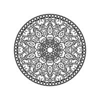 dekorativ Mandala und Muster zum mehndi, Hochzeit, Tätowierung, Islam, indisch, Arabisch. Gliederung Mandalas Färbung Buch Buchseite. vektor