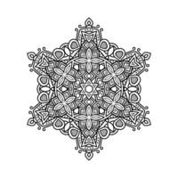 dekorativ Mandala und Muster zum mehndi, Hochzeit, Tätowierung, Islam, indisch, Arabisch. Gliederung Mandalas Färbung Buch Buchseite. vektor