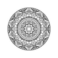 dekorativ Mandala und Muster zum mehndi, Hochzeit, Tätowierung, Islam, indisch, Arabisch. Gliederung Mandalas Färbung Buch Buchseite. vektor