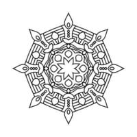 dekorativ Mandala und Muster zum mehndi, Hochzeit, Tätowierung, Islam, indisch, Arabisch. Gliederung Mandalas Färbung Buch Buchseite. vektor