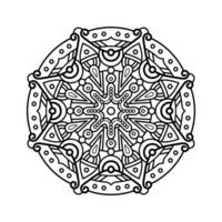 dekorativ Mandala und Muster zum mehndi, Hochzeit, Tätowierung, Islam, indisch, Arabisch. Gliederung Mandalas Färbung Buch Buchseite. vektor