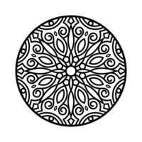 dekorativ Mandala und Muster zum mehndi, Hochzeit, Tätowierung, Islam, indisch, Arabisch. Gliederung Mandalas Färbung Buch Buchseite. vektor