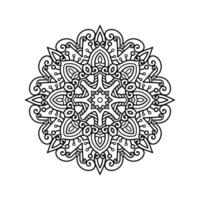 dekorativ Mandala und Muster zum mehndi, Hochzeit, Tätowierung, Islam, indisch, Arabisch. Gliederung Mandalas Färbung Buch Buchseite. vektor