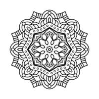 dekorativ Mandala und Muster zum mehndi, Hochzeit, Tätowierung, Islam, indisch, Arabisch. Gliederung Mandalas Färbung Buch Buchseite. vektor