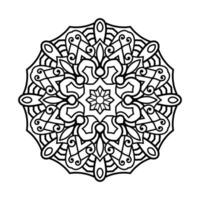 dekorativ Mandala und Muster zum mehndi, Hochzeit, Tätowierung, Islam, indisch, Arabisch. Gliederung Mandalas Färbung Buch Buchseite. vektor