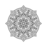 dekorativ Mandala und Muster zum mehndi, Hochzeit, Tätowierung, Islam, indisch, Arabisch. Gliederung Mandalas Färbung Buch Buchseite. vektor