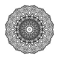 dekorativ Mandala und Muster zum mehndi, Hochzeit, Tätowierung, Islam, indisch, Arabisch. Gliederung Mandalas Färbung Buch Buchseite. vektor