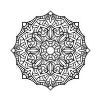 dekorativ Mandala und Muster zum mehndi, Hochzeit, Tätowierung, Islam, indisch, Arabisch. Gliederung Mandalas Färbung Buch Buchseite. vektor